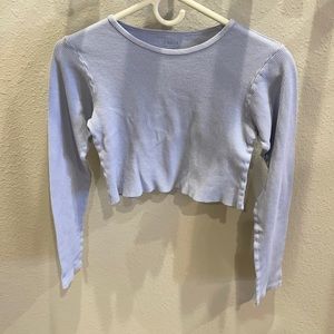 J Galt PacSun long sleeved cropped tee size small